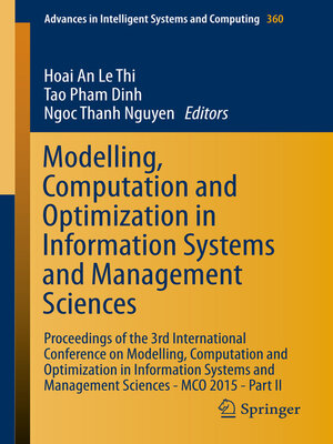 cover image of Modelling, Computation and Optimization in Information Systems and Management Sciences